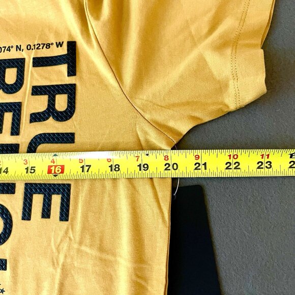 True Religion Men Honey Mustard Silicone TR Area Short Sleeve T-shirt Large NWT - Picture 11 of 12
